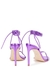 Isabela 105 metallic purple leather sandals - Bettina Vermillon