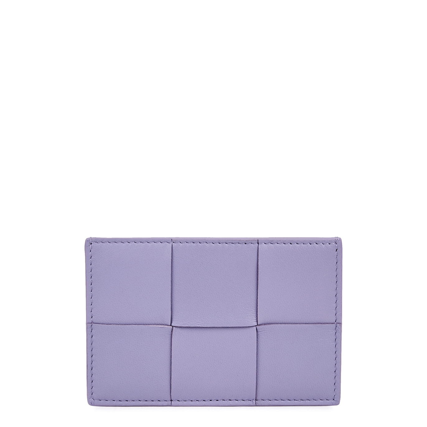 Bottega Veneta Intreccio Lilac Leather Card Holder