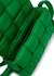 Padded Cassette Intrecciato green leather belt bag - Bottega Veneta