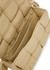 Padded Cassette Intrecciato sand leather belt bag - Bottega Veneta