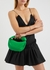 Jodie Intrecciato mini green leather top handle bag - Bottega Veneta