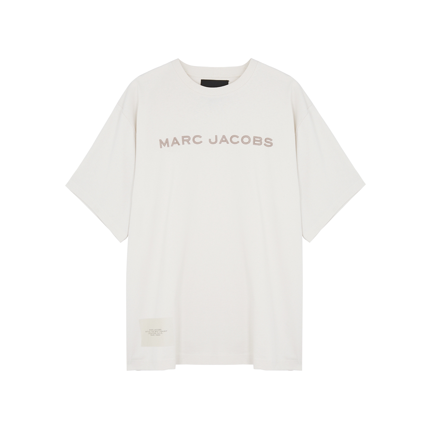 Marc Jacobs The Big T-shirt Off-white Logo Cotton Top