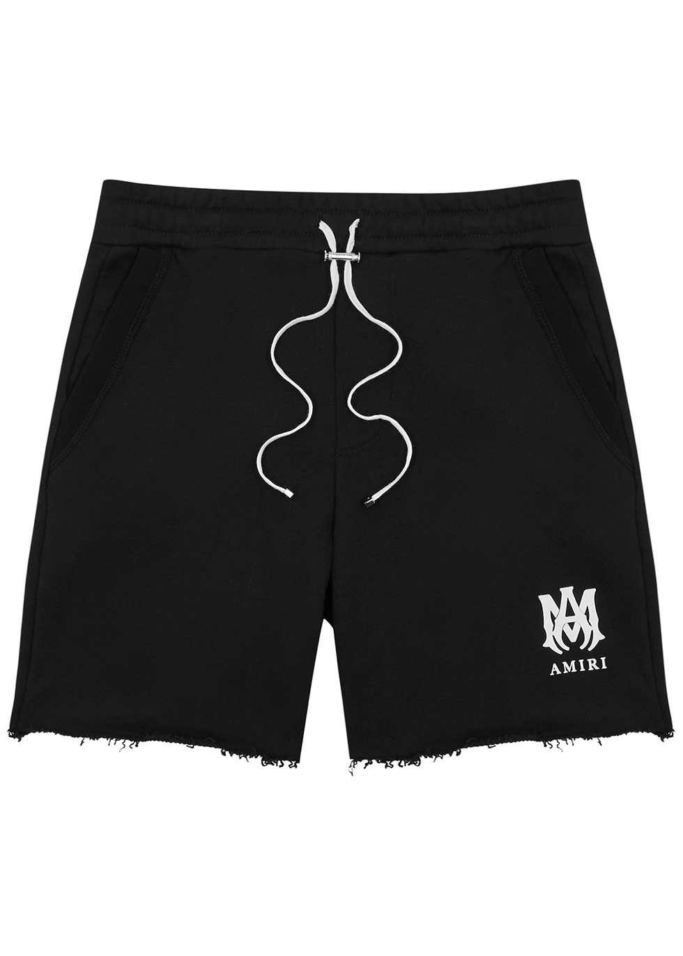 Core black logo cotton shorts