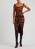 Tiger-print silk-blend satin midi dress - Vivienne Westwood