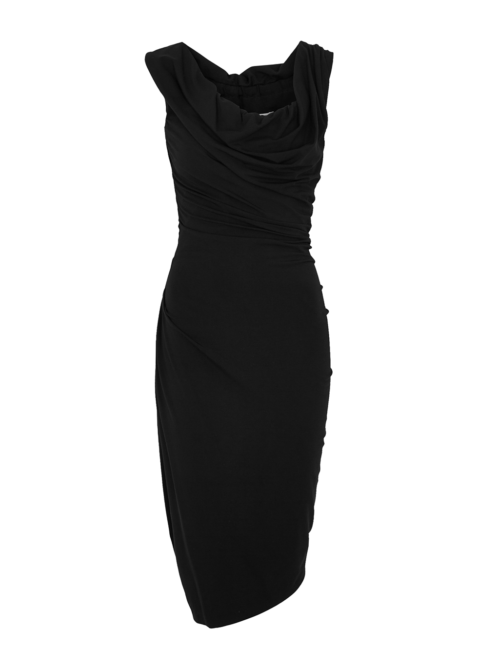 Vivienne Westwood Ginnie black stretch-jersey midi dress - Harvey Nichols