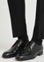 Blackout black leather Oxford shoes - Santoni