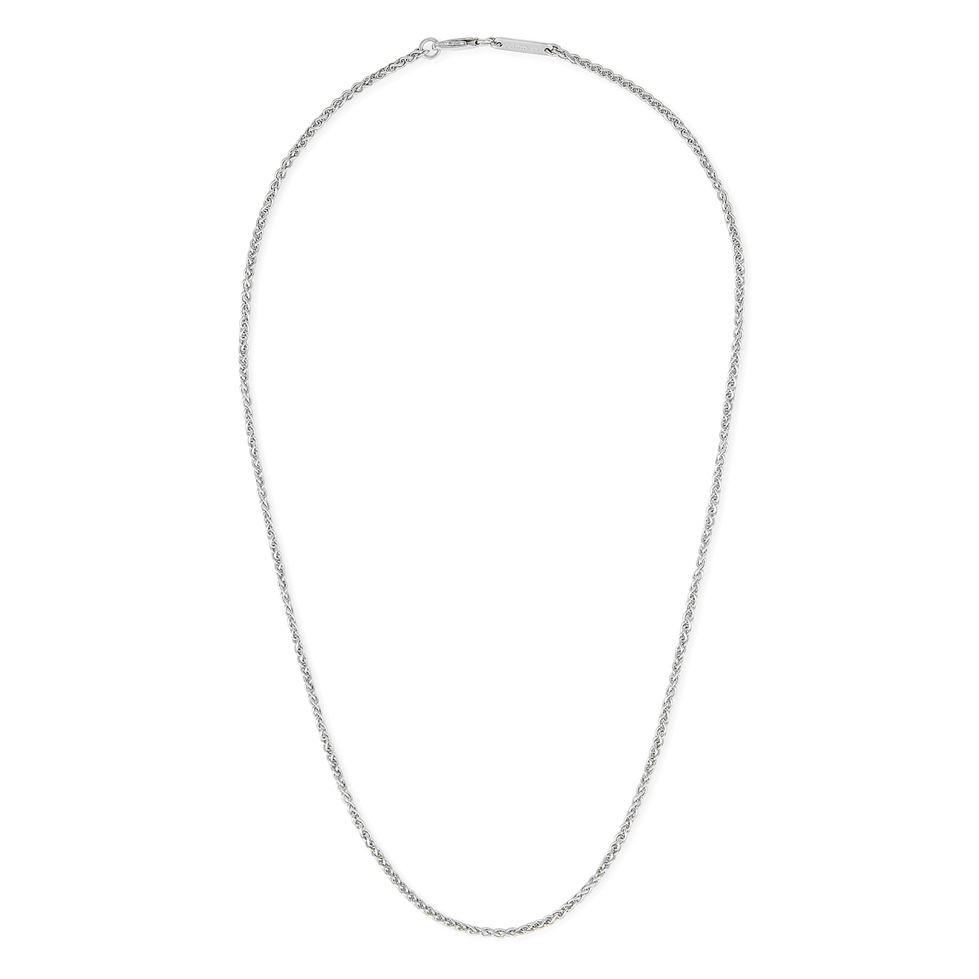 Tom Wood Spike Sterling Silver Chain Necklace In Metallic