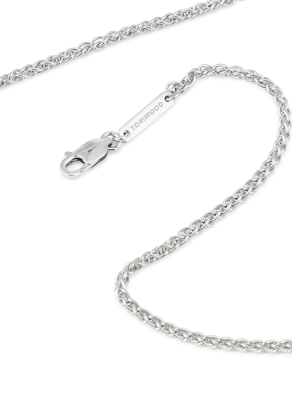Tom Wood Spike Chain Necklace in Silver Metallic Womens Mens Jewellery Mens Necklaces 