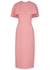 Blaine pink textured midi dress - Emilia Wickstead