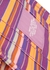 The Tote mini striped canvas tote - Marc Jacobs