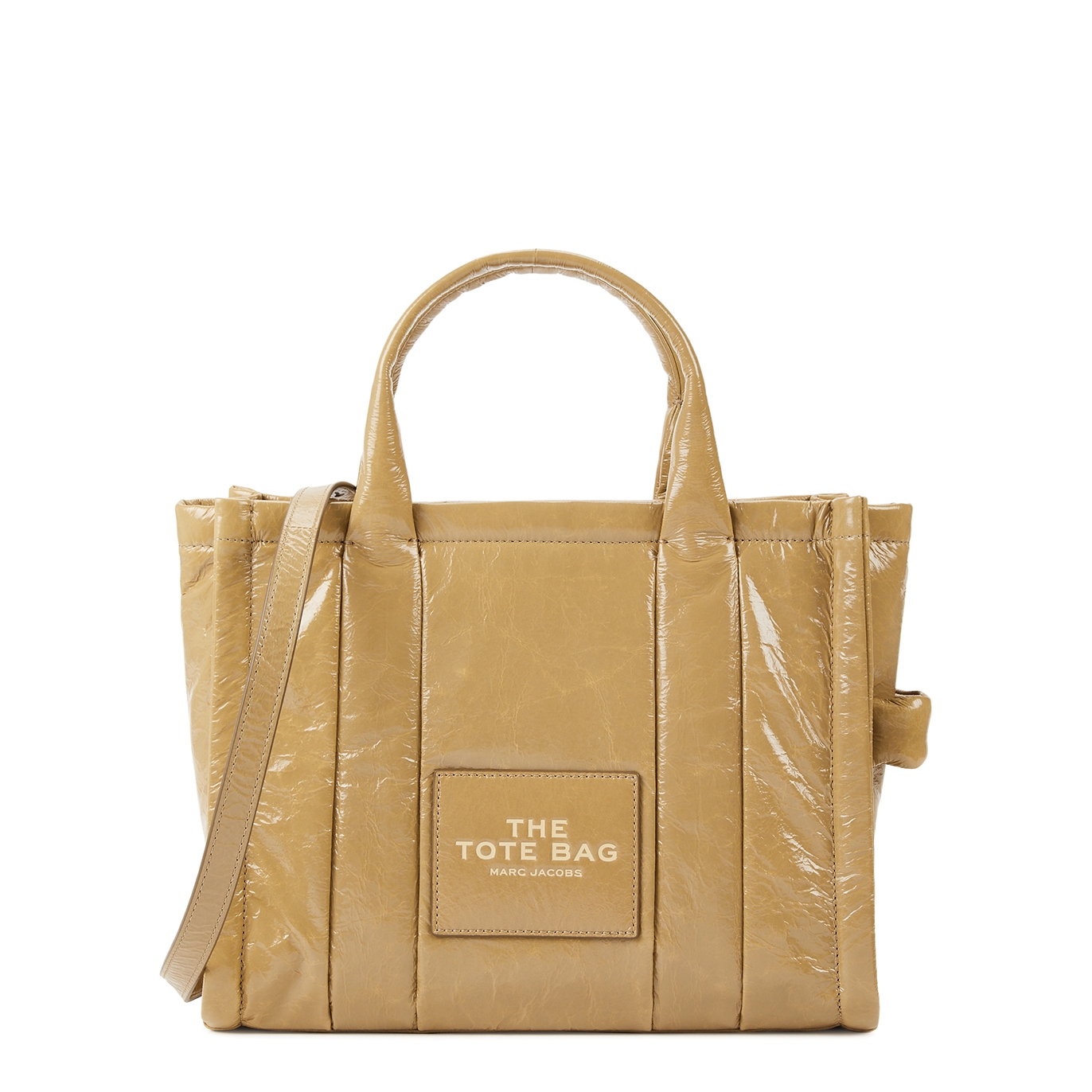 Marc Jacobs The Tote Medium Glossed Leather Tote