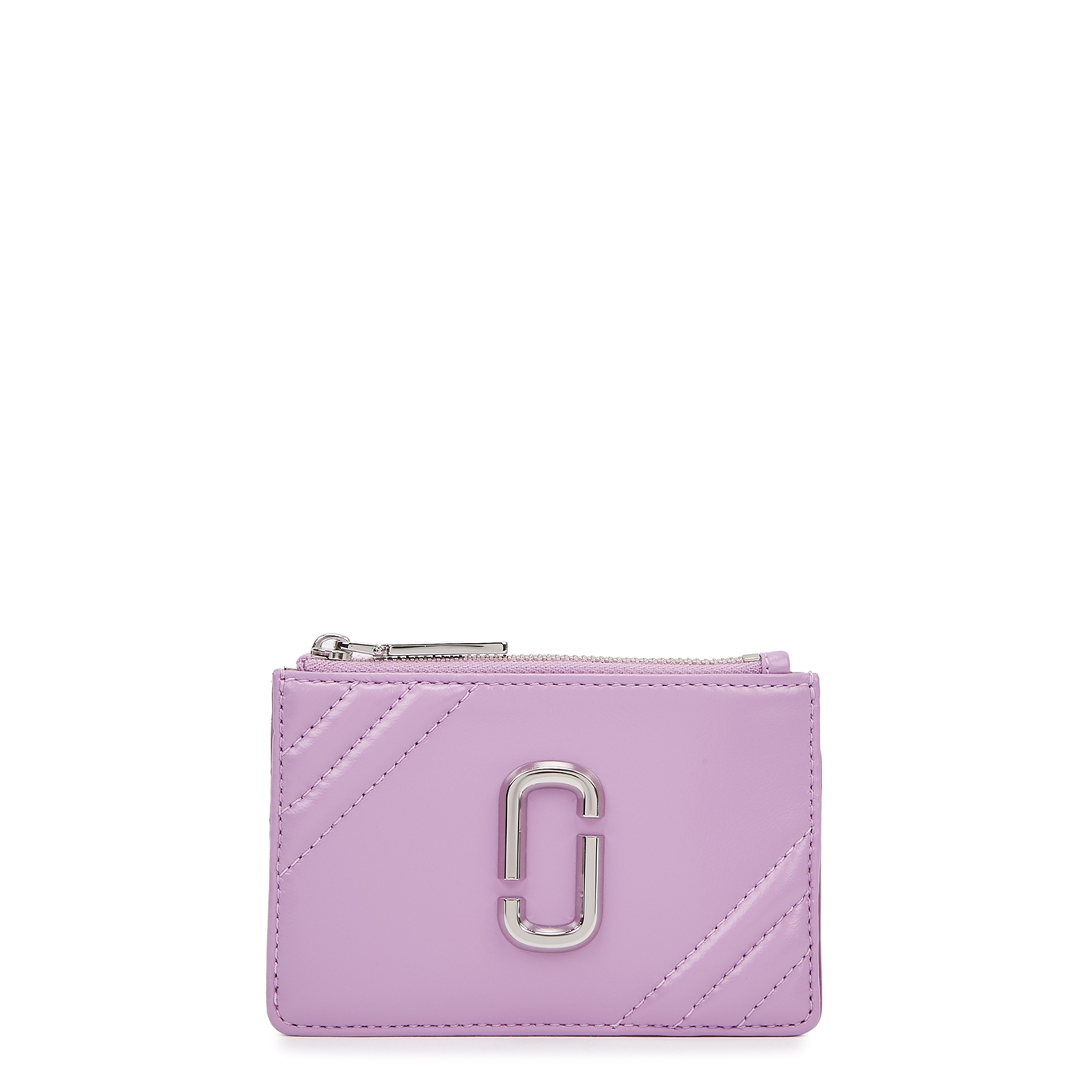 Marc Jacobs Glam Shot Lilac Quilted Leather Wallet - Purple - One Size