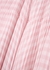 Pink gingham plissé chiffon midi dress - Self-Portrait