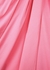 Pink gathered wrap-effect midi dress - Self-Portrait