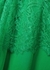 Green plissé chiffon midi dress - Self-Portrait