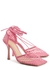 Stretch 90 light pink mesh sandals - Bottega Veneta