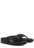 Bellano black leather thong sandals - ATP Atelier