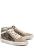 Mid Star leopard-print distressed suede sneakers - Golden Goose