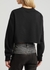Black logo cropped cotton sweatshirt - Dolce & Gabbana