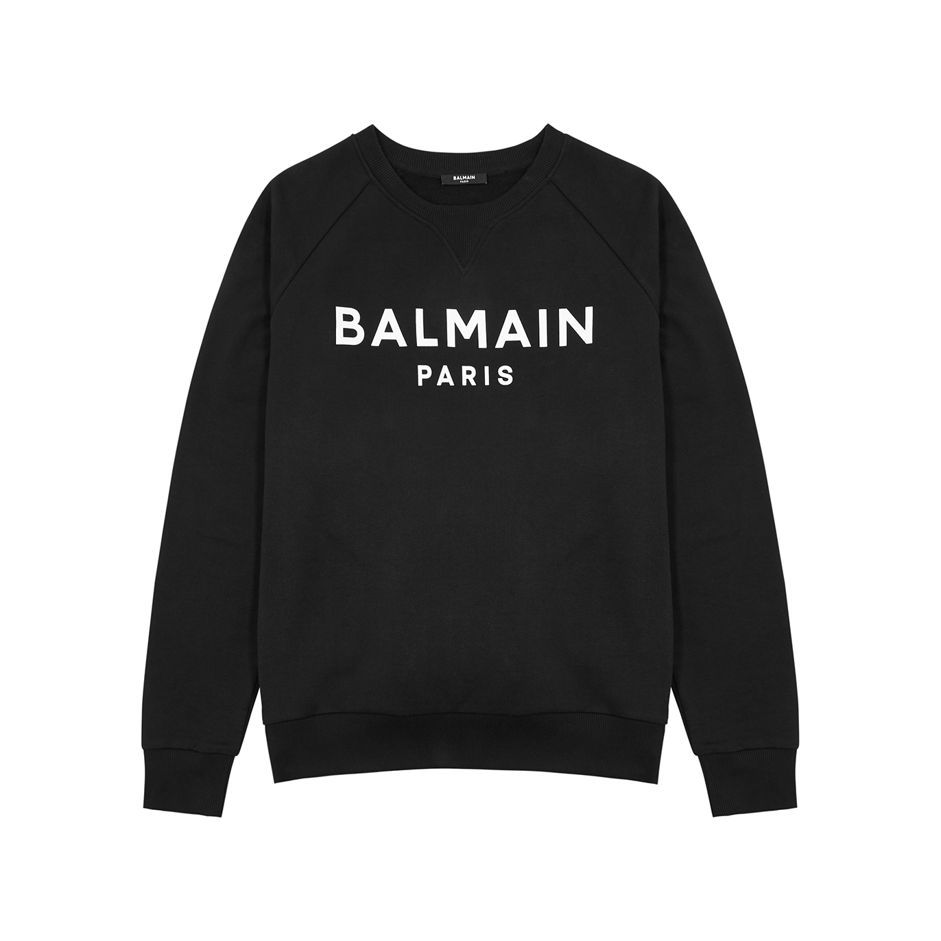 Balmain Black Logo-print Cotton Sweatshirt - L