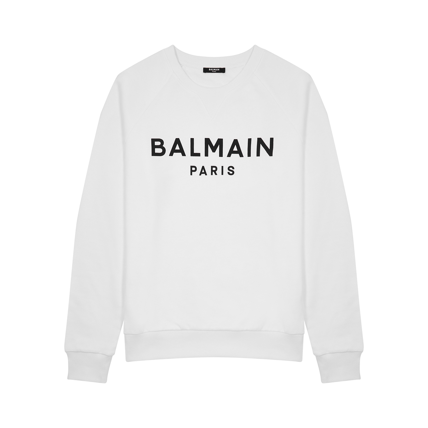 Balmain White Logo-print Cotton Sweatshirt - XL
