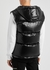 Black quilted glossed shell gilet - Balmain
