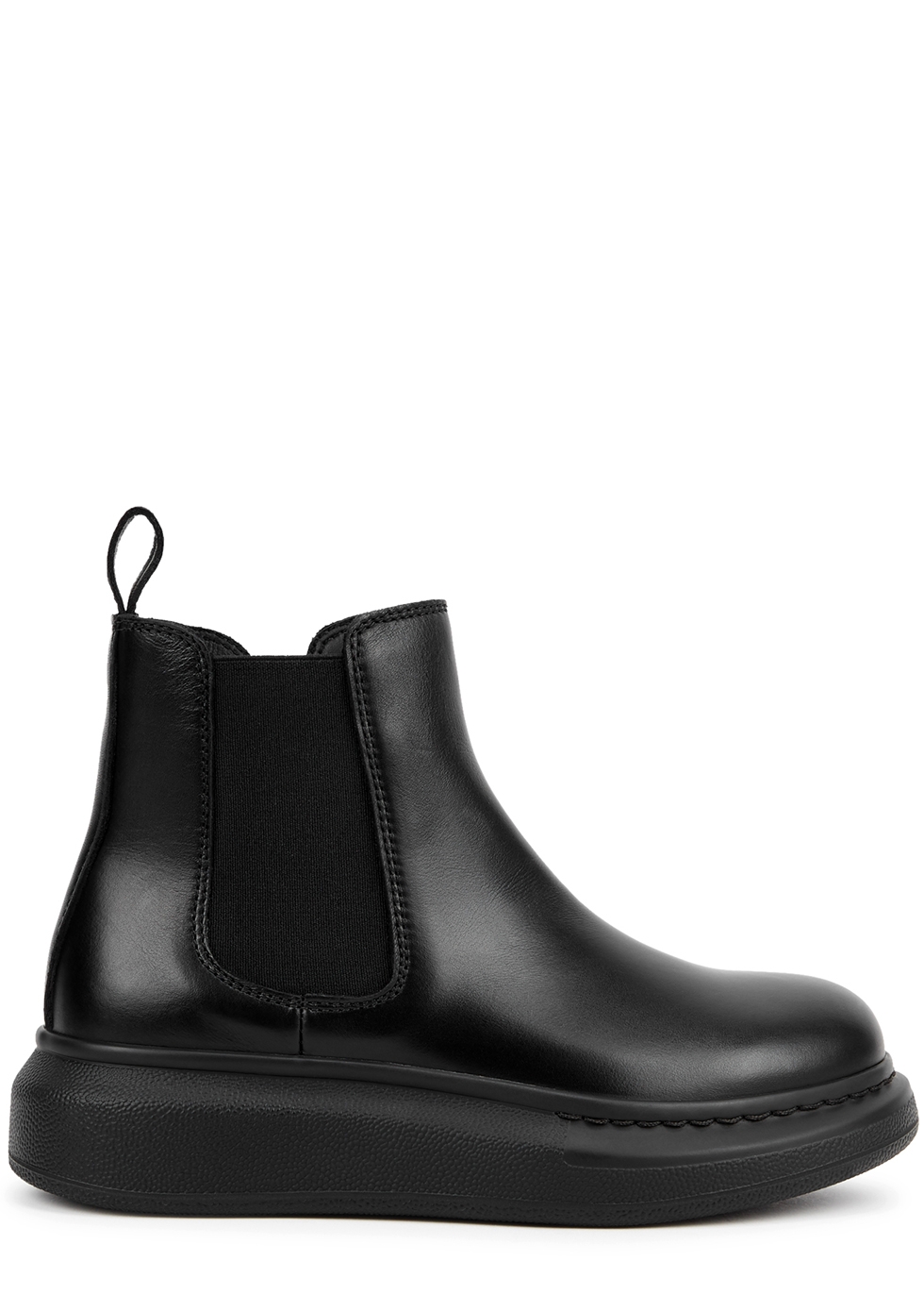 KIDS Black leather Chelsea boots