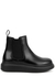 KIDS Black leather Chelsea boots - Alexander McQueen