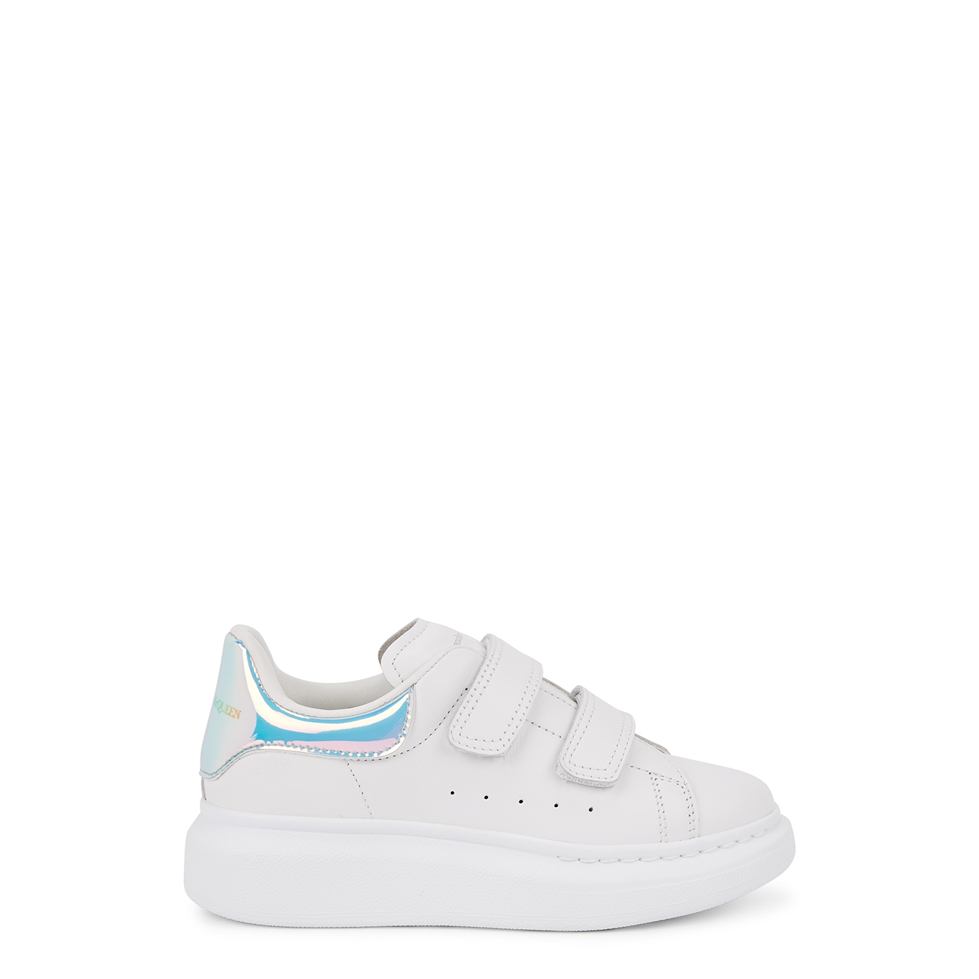 Alexander McQueen Kids Oversized White Leather Sneakers - White & Other - 12.5 Jnr
