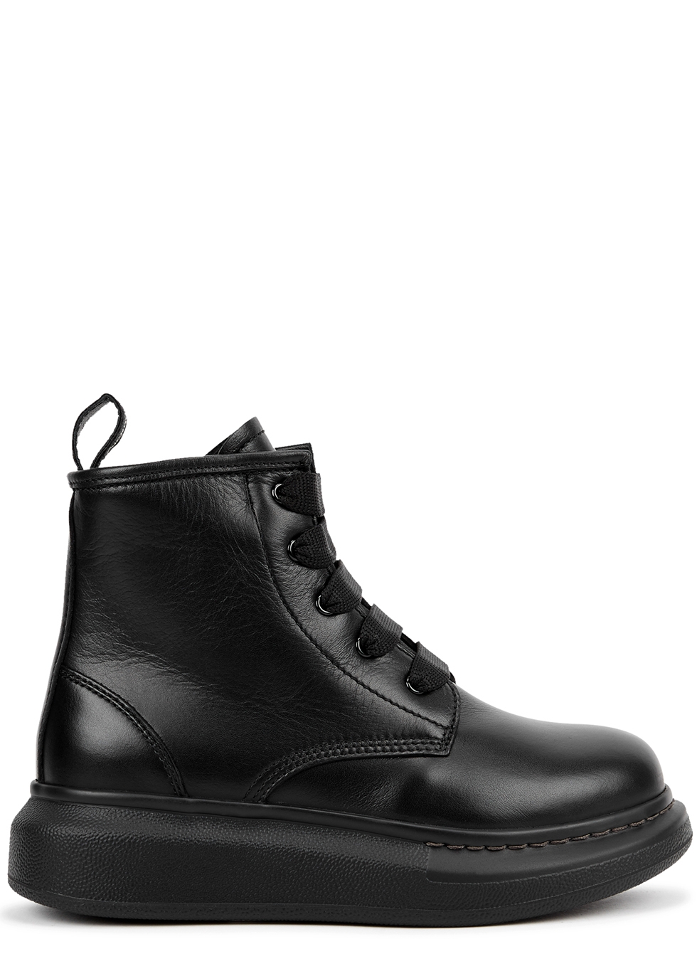 KIDS Black leather boots
