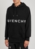 Black logo hooded cotton sweatshirt - Givenchy