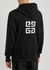 Black logo hooded cotton sweatshirt - Givenchy