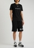 Black logo-embroidered cotton shorts - Givenchy