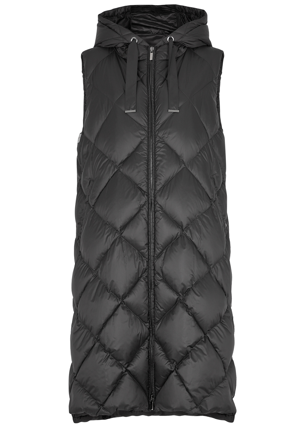 Max Mara THE CUBE Tregil charcoal quilted shell gilet - Harvey Nichols