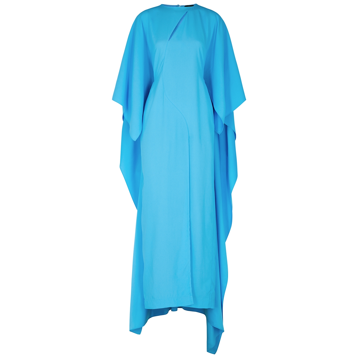 Taller Marmo Fantastica Turquoise Cape-effect Gown - Bright Blue - 12