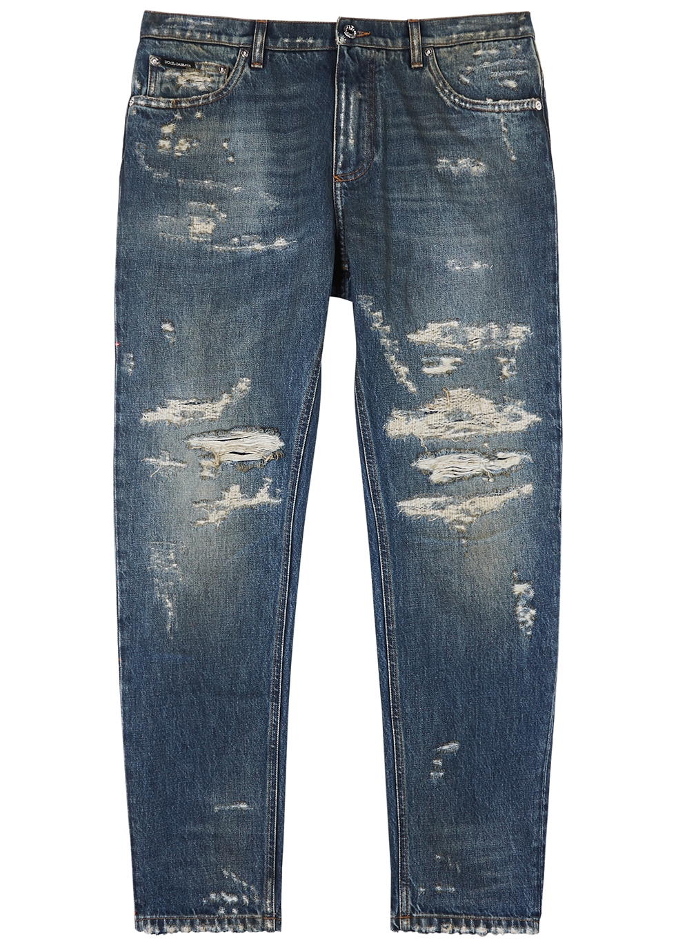 Beatnik blue slim-leg jeans Harvey Nichols Women Clothing Jeans Slim Jeans 