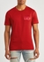 Red logo-embroidered cotton T-shirt - Dolce & Gabbana