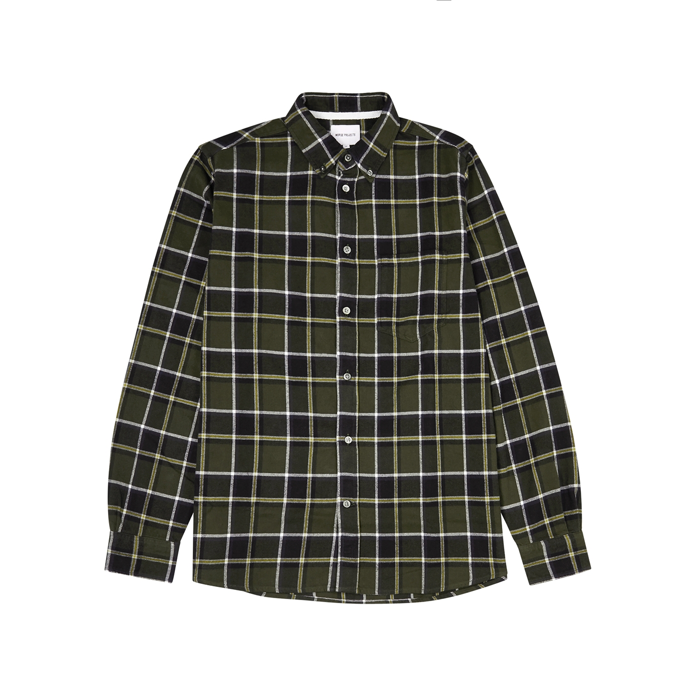 Norse Projects Anton Checked Flannel Shirt - Green - S