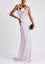Alzir lilac feather-trimmed gown - 16 Arlington