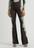 Koro tie-dyed flared-leg wool trousers - 16ARLINGTON