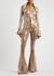 Koro light brown sequin-embellished trousers - 16 Arlington