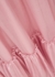 Sienna pink silk-chiffon gown - HUISHAN ZHANG