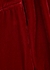 Red straight-leg velvet trousers - Stella McCartney