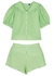 Alva green gingham cotton pyjama set - RIXO