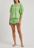 Alva green gingham cotton pyjama set - RIXO