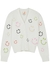 White embroidered cotton-blend cardigan - JOOSTRICOT
