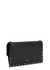 Valentino Garavani Rockstud black leather wallet-on-chain - Valentino