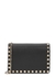 Valentino Garavani Rockstud black leather wallet-on-chain - Valentino Garavani
