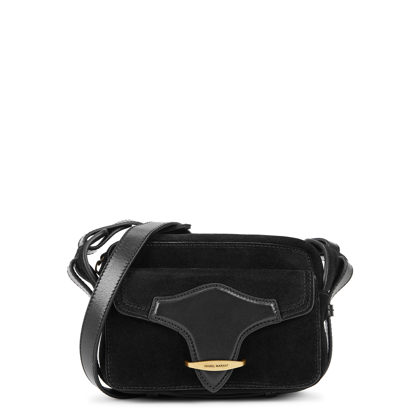 Isabel Marant Wasy Suede Cross-body Bag In Pattern