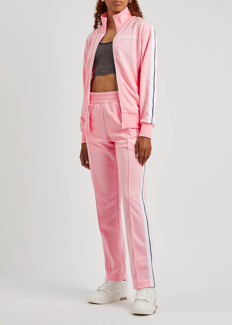 BLOSSOM PINK TRACK PANTS in pink - Palm Angels® Official